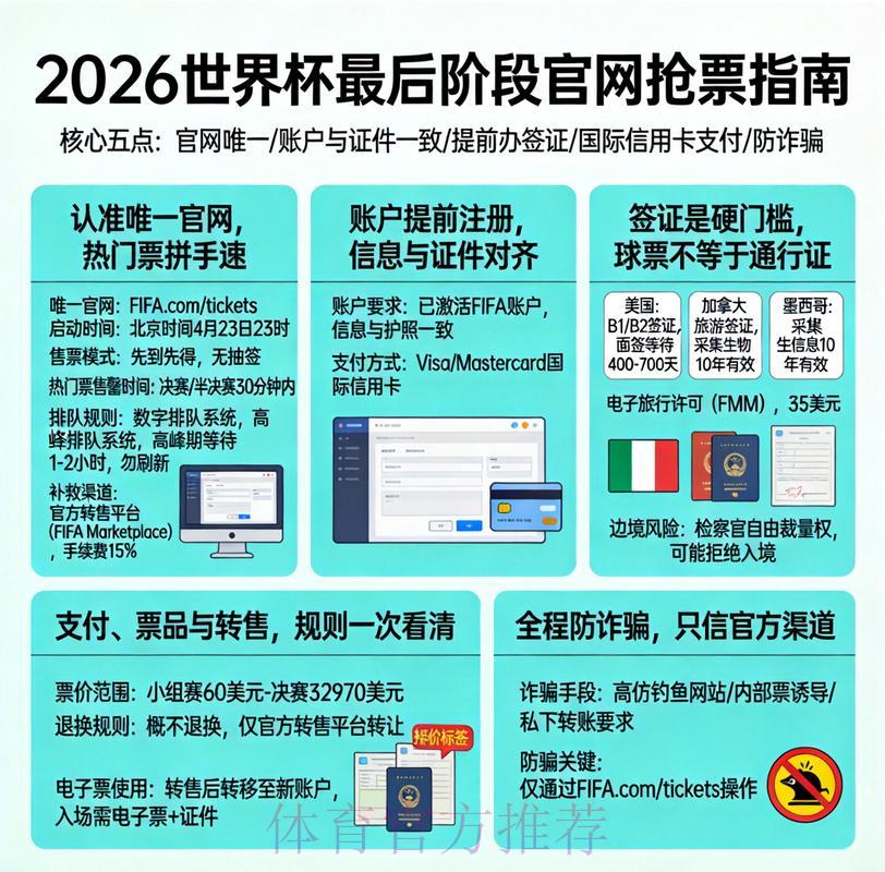 2026世界杯官方推荐购票平台指南 2026世界杯官方推荐购票平台指南